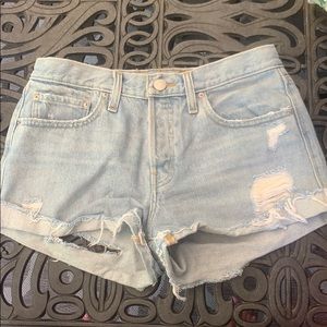 Urban Outfitters BDG Mid Rise Ripped Jean Shorts